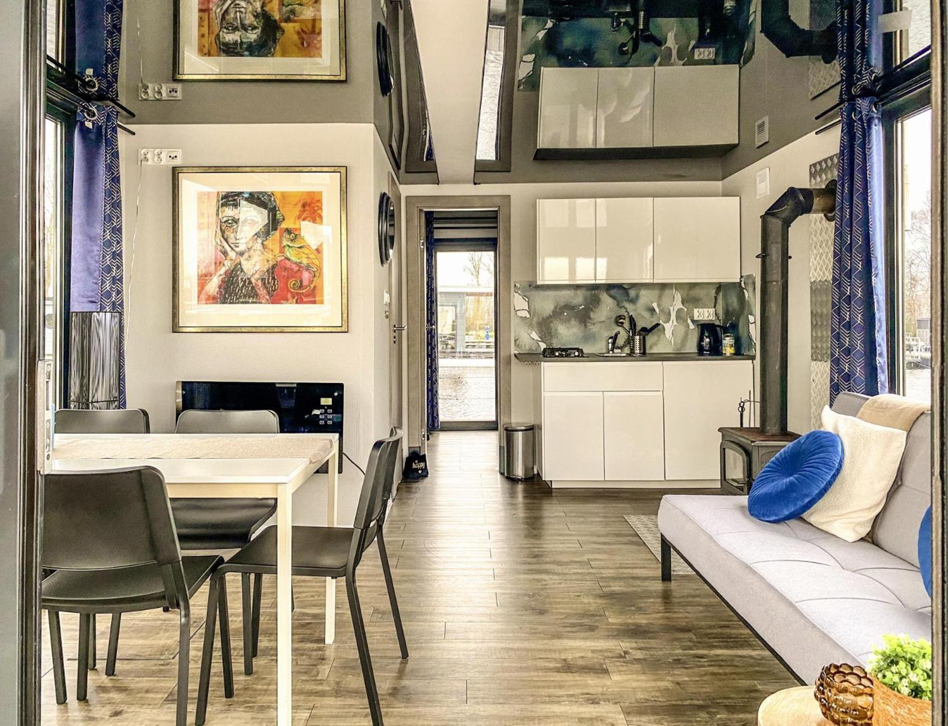 Houseboat Blue Sneekermeer Offingawier ภายนอก รูปภาพ